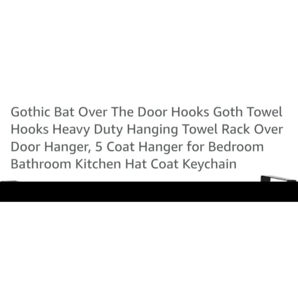 Gothic Bat Over The Door Hooks Goth Towel Hooks Heavy Duty Hanging Towel Rack